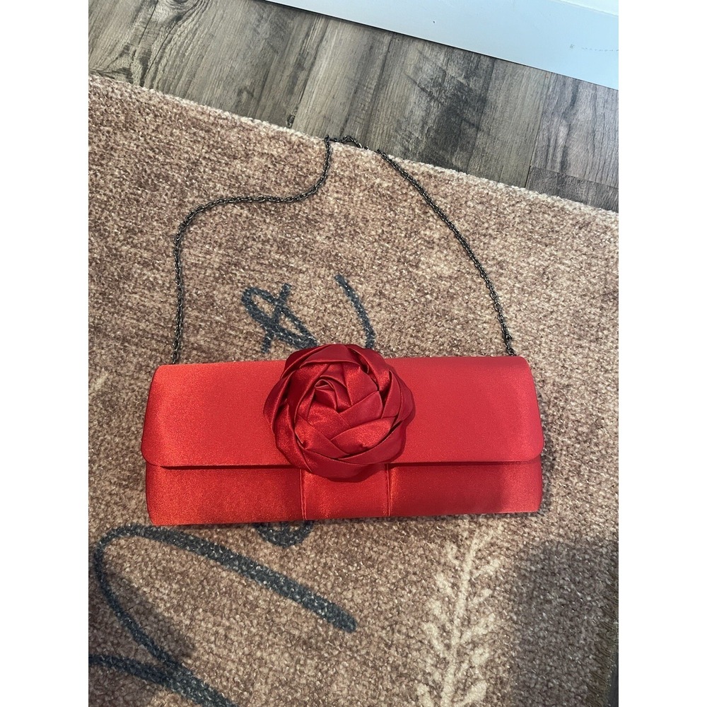 Lauren Hancock Red Rose Elegant Purse